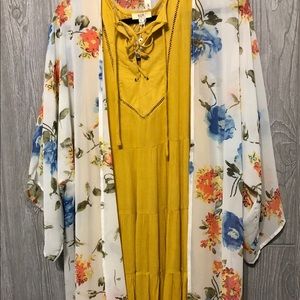 Floral Print Kimono